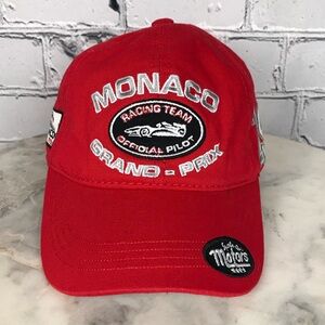 Monaco Grand-Prix Racing Team Official Pilot Kids Monte-Carlo Race Car Red Hat